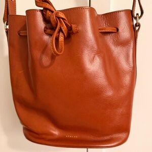 SEZANE Cognac Farrow Bag